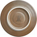 A brown RAK Porcelain saucer with a white rim.