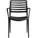 Lancaster Table & Seating Allegro Black Stackable Resin Arm Chair Main Thumbnail 5