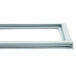 A white rectangular gasket with two grey strips.