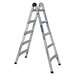 Cosco 20210T1ASE 2-in-1 Aluminum 14' Max Reach 10-Step Multi-Position Step and Extension Ladder Main Thumbnail 1
