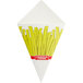 Carnival King 20 oz. Square French Fries Cardboard Fry Cone - 500/Case Main Thumbnail 4