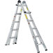 Two Cosco aluminum telescoping ladders.