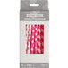 Creative Converting 339973 4" Pink Assorted Pattern Tall Candles - 12/Pack Main Thumbnail 2