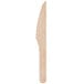 TreeVive by EcoChoice 6 1/4" Compostable Wooden Knife - 100/Case Main Thumbnail 3