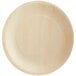 TreeVive by EcoChoice 10" Compostable Wooden Round Plate - 25/Pack Main Thumbnail 3