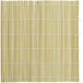 An Emperor's Select natural bamboo sushi rolling mat with white stripes.