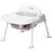 Foundations 4600247 Secure Sitter Premier 7"-13" White / Tan Height Adjustable Feeding Chair with Non-Slip Feet Main Thumbnail 2