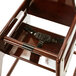 Foundations 4522856 NeatSeat Stackable Hardwood High Chair with Antique Cherry Finish - Unassembled Main Thumbnail 2