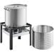 Backyard Pro 100 Qt. Aluminum Outdoor Seafood Boiler / Steamer Kit - 110,000 BTU Main Thumbnail 2