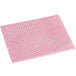 A pink and white cloth with the product name "Choice Pink Standard Duty Foodservice Wiper"