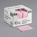 A box of Choice pink and white standard duty foodservice wipers.