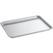 A Baker's Mark heavy-duty wire in rim aluminum bun and sheet pan on a white background.