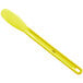 A yellow sandwich spreader with a smooth polypropylene handle.