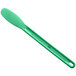 A green plastic Choice sandwich spreader with a smooth handle.