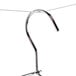 An 8' retractable clothesline with a metal hook on the end.