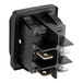 A black Avantco main switch with four terminals.