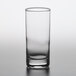 A clear Pasabahce highball glass.