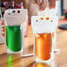 Choice 16 oz. Clear Plastic Single Zipper Drink Pouch - 1000/Case Main Thumbnail 1