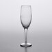 A close up of a Pasabahce Moda clear wine glass.