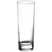 A Pasabahce tall highball glass filled with a clear liquid.