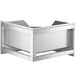 Regency 16-Gauge Stainless Steel One Compartment Corner Mop Sink with Notched Front - 24" x 24" x 12" Bowl Main Thumbnail 4