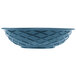 HS Inc. HS1018 9" x 2 1/4" Blueberry Polyethylene Round Weave Basket - 24/Case Main Thumbnail 3