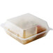 A clear plastic GET Eco-Takeouts container with food inside.