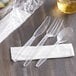 Visions Individually Wrapped Clear Heavy Weight Cutlery Pack with Napkin - 500/Case Main Thumbnail 1
