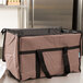 Choice Insulated Food Delivery Bag / Pan Carrier, Brown Nylon, 23" x 13" x 15" Main Thumbnail 1