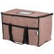 Choice Insulated Food Delivery Bag / Pan Carrier, Brown Nylon, 23" x 13" x 15" Main Thumbnail 2