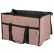 Choice Insulated Food Delivery Bag / Pan Carrier, Brown Nylon, 23" x 13" x 15" Main Thumbnail 3