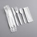 Visions Individually Wrapped Heavy Weight White Plastic Cutlery Pack with Napkin - 500/Case Main Thumbnail 3
