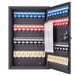 Barska CB13264 11 3/4" x 3 1/8" x 17 3/4" Black Steel 64-Key Cabinet with Combination Lock, Key Lock, and Index Main Thumbnail 2