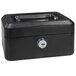 Barska CB11828 6" x 4 1/2" x 3 1/8" Extra Small Black Steel Cash Box with Key Lock and Handle Main Thumbnail 1