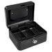 Barska CB11828 6" x 4 1/2" x 3 1/8" Extra Small Black Steel Cash Box with Key Lock and Handle Main Thumbnail 2