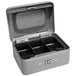 Barska CB11782 6" x 4 1/2" x 3 1/8" Extra Small Gray Steel Cash Box with Combination Lock and Handle Main Thumbnail 2