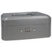 Barska CB11784 8" x 6 5/16" x 3 1/2" Small Gray Steel Cash Box with Combination Lock and Handle Main Thumbnail 1
