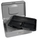 Barska CB11786 10" x 7 1/8" x 3 9/16" Medium Gray Steel Cash Box with Combination Lock and Handle Main Thumbnail 3