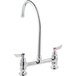 Waterloo Deck Mount Faucet with 10" Gooseneck Spout and 8" Centers Main Thumbnail 4