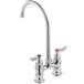 Waterloo Deck Mount Faucet with 8" Gooseneck Spout and 4" Centers Main Thumbnail 4