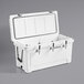 CaterGator JB100WH White 3 Faucet 106 Qt. Insulated Jockey Box with 120 ft. Coils Main Thumbnail 5