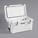 CaterGator JB65WH White 2 Faucet 68 Qt. Insulated Jockey Box with 120 ft. Coils Main Thumbnail 5