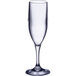 Choice 5.5 oz. SAN Plastic Champagne Flute   - 24/Case Main Thumbnail 3