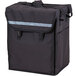 A black Cambro GoBag Delivery Backpack with two straps and a handle.