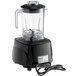 A Galaxy GBB480T2J commercial blender with a black base and clear Tritan plastic jars.