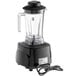 A Galaxy GBB640T commercial blender with a black base and clear Tritan plastic jar on a cord.