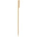 A Bamboo by EcoChoice bamboo skewer with a white background.