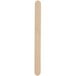 A 4 1/2" wooden Choice popsicle stick.