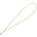 A gold elastic menu band with round beads.