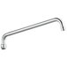 A silver faucet swing spout with a long handle.